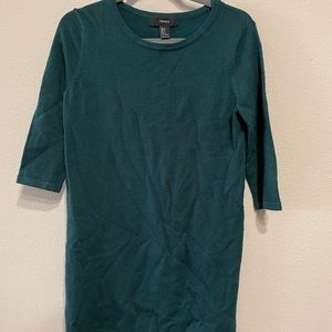 Forever 21 green sweater dress